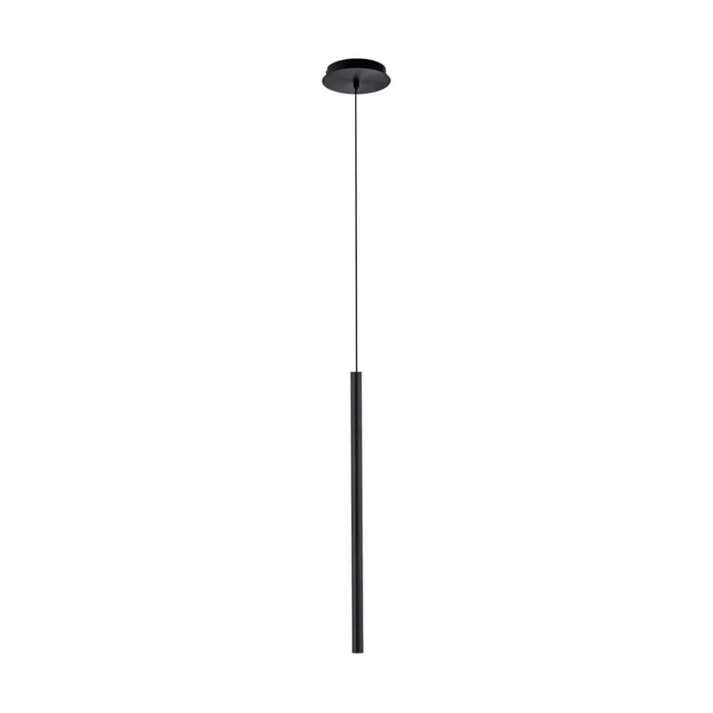 Pendellamper ^ Paul Neuhaus Flute LED-hængelampe 1 lyskilde sort