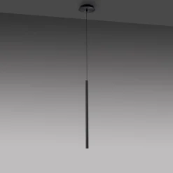 Pendellamper ^ Paul Neuhaus Flute LED-hængelampe 1 lyskilde sort