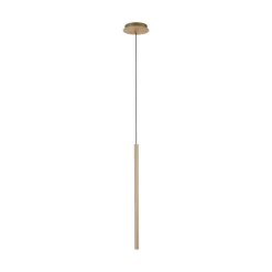 Pendellamper ^ Paul Neuhaus Flute LED-hængelampe 1 lyskilde messing