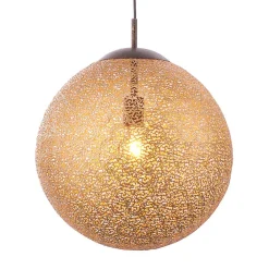 Paul Neuhaus Pendellamper > Greta hængelampe, Ø 40 cm, guldfarvet, metal