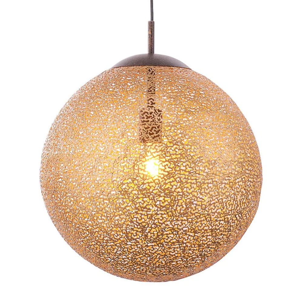 Paul Neuhaus Pendellamper > Greta hængelampe, Ø 40 cm, guldfarvet, metal