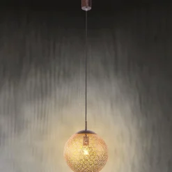 Paul Neuhaus Pendellamper > Greta hængelampe, Ø 30 cm, guldfarvet, metal