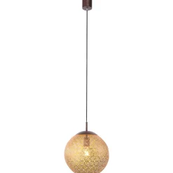 Paul Neuhaus Pendellamper > Greta hængelampe, Ø 30 cm, guldfarvet, metal
