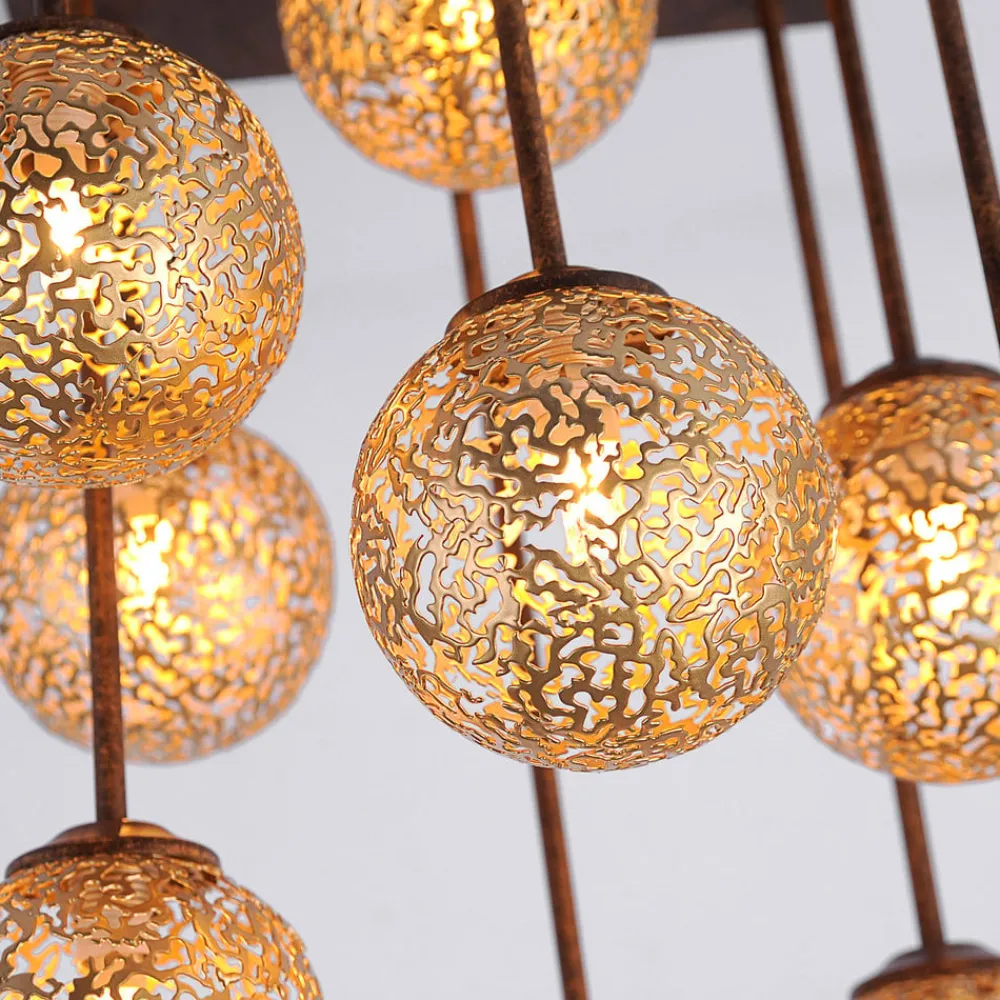 Paul Neuhaus Gang|Loftlamper > Greta loftlampe, 55 cm, 9 lyskilder, metal, G9