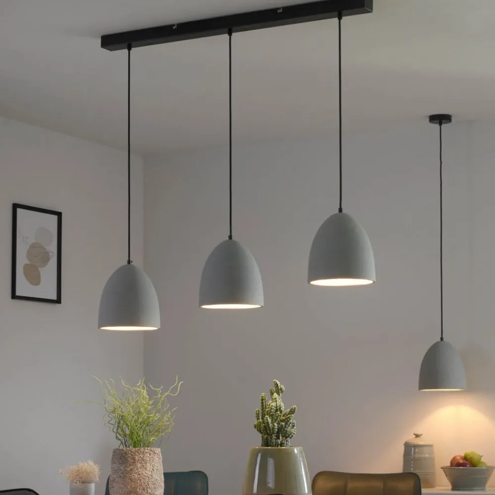 Paul Neuhaus Pendellamper|Pendellamper > hængelampe Eton, 3.lyskilder, 100 cm, beton, G9