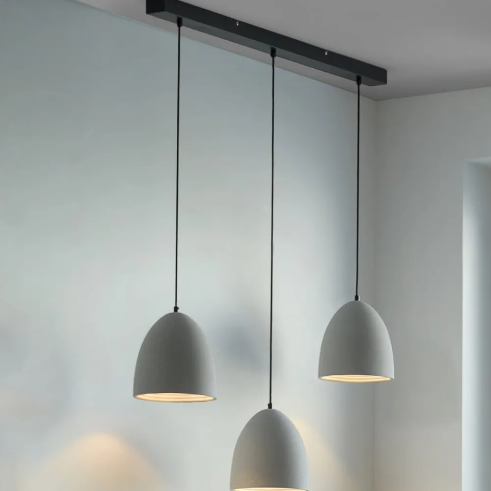 Paul Neuhaus Pendellamper|Pendellamper > hængelampe Eton, 3.lyskilder, 100 cm, beton, G9