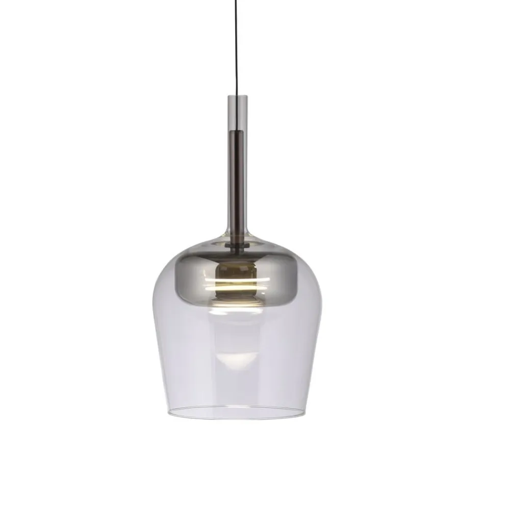 Q-Smart-Home Pendellamper > Paul Neuhaus Hængelampe Q-Kon sølvfarvet Ø 21 cm