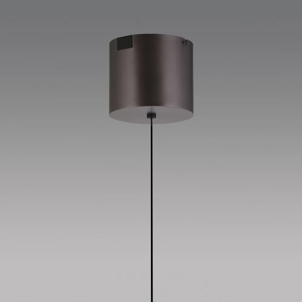 Q-Smart-Home Pendellamper > Paul Neuhaus Hængelampe Q-Kon sølvfarvet Ø 21 cm