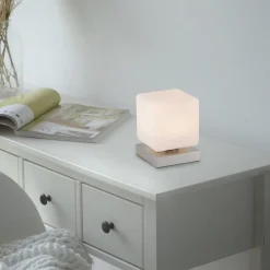 Paul Neuhaus Bordlamper > LED-bordlampe Dadoa, stål, glas, dæmpbar