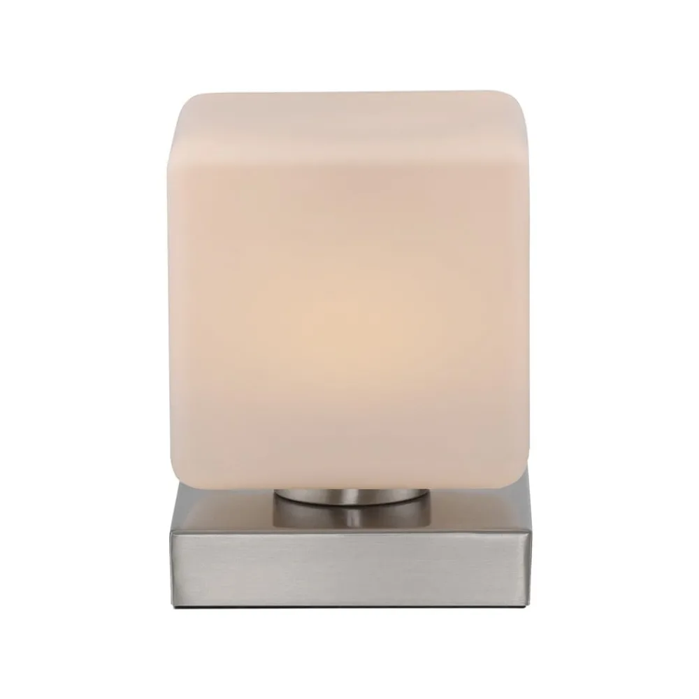 Paul Neuhaus Bordlamper > LED-bordlampe Dadoa, stål, glas, dæmpbar