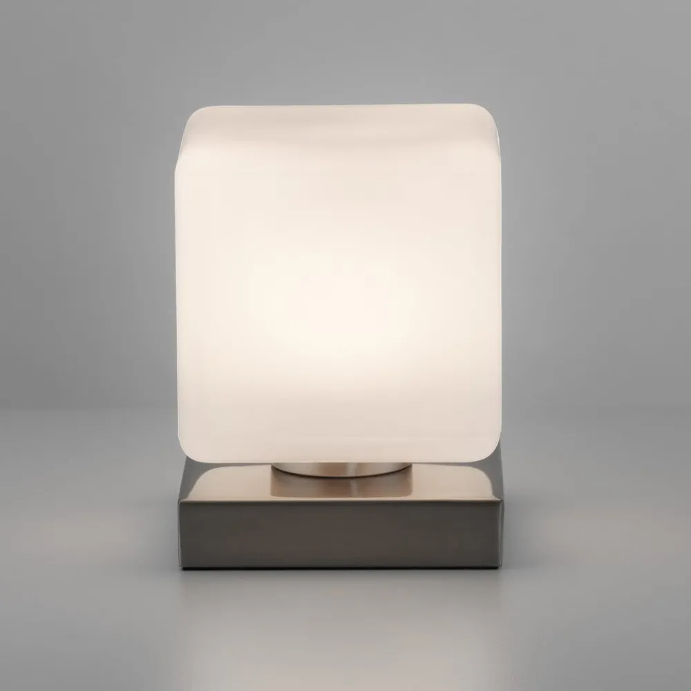 Paul Neuhaus Bordlamper > LED-bordlampe Dadoa, stål, glas, dæmpbar