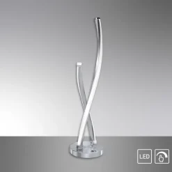 Paul Neuhaus Bordlamper > LED-bordlampe Polina, sølv, metal, dæmpbar