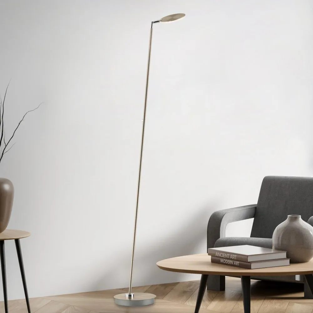 Paul Neuhaus Arbejdsrum/Kontor|Gulvlamper > LED-gulvlampe Akku-Bente, messing, CCT, USB-C