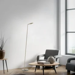 Paul Neuhaus Arbejdsrum/Kontor|Gulvlamper > LED-gulvlampe Akku-Bente, messing, CCT, USB-C