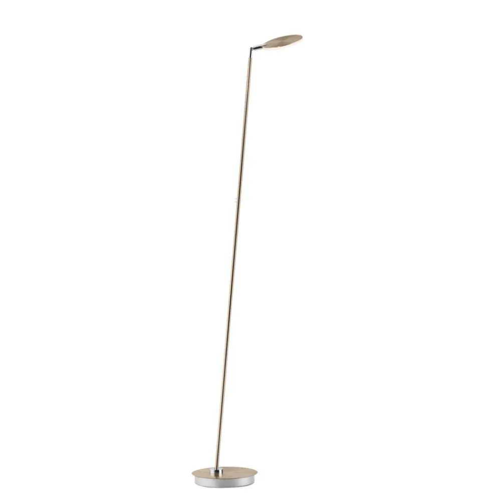 Paul Neuhaus Arbejdsrum/Kontor|Gulvlamper > LED-gulvlampe Akku-Bente, messing, CCT, USB-C