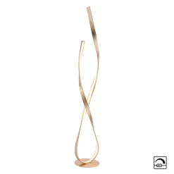 Paul Neuhaus Gang|Pendellamper > LED-gulvlampe Linda, guld, metal, dæmpbar