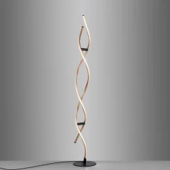 Paul Neuhaus Gulvlamper|Gulvlamper > LED-gulvlampe Polina, guld, metal, dæmpbar