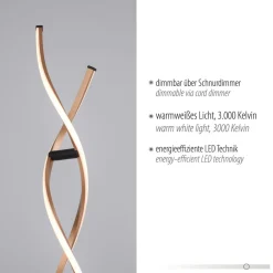 Paul Neuhaus Gulvlamper|Gulvlamper > LED-gulvlampe Polina, guld, metal, dæmpbar