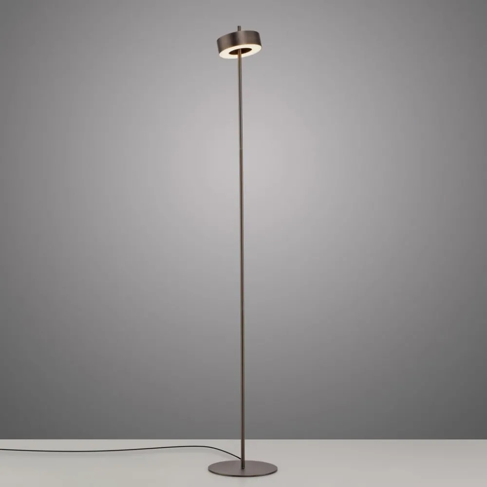 Gulvlamper|Gulvlamper ^ Q-Smart-Home Paul Neuhaus LED-gulvlampe Q-Rotate mørkebrun 140 cm