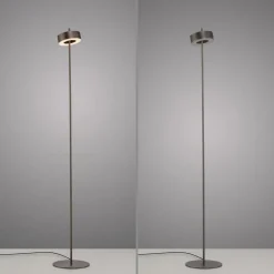 Gulvlamper|Gulvlamper ^ Q-Smart-Home Paul Neuhaus LED-gulvlampe Q-Rotate mørkebrun 140 cm
