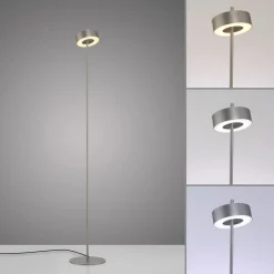 Q-Smart-Home Gulvlamper > Paul Neuhaus LED-gulvlampe Q-Rotate aluminium 140 cm
