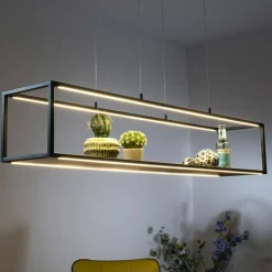 Paul Neuhaus Pendellamper > LED-hængelampe Contura, sort, 105 cm