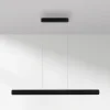 Paul Neuhaus Arbejdsrum/Kontor|Pendellamper > LED-hængelampe Q-Stretto, sort, 120 cm