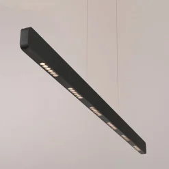 Paul Neuhaus Arbejdsrum/Kontor|Pendellamper > LED-hængelampe Q-Stretto, sort, 120 cm