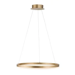 Paul Neuhaus Pendellamper > LED-hængelampe Titus, Ø 60 cm, messing, dæmpbar