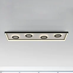 Paul Neuhaus Gang|Loftlamper > LED-loftlampe Dune, 100 cm, sort, CCT, dæmpbar.
