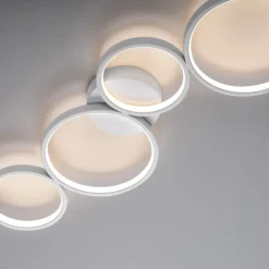 Paul Neuhaus Loftlamper|Loftlamper > LED-loftlampe Kiringe, hvid, metal, dæmpbar