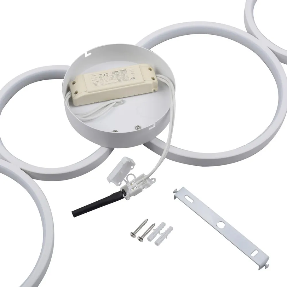 Paul Neuhaus Loftlamper|Loftlamper > LED-loftlampe Kiringe, hvid, metal, dæmpbar