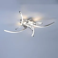 Paul Neuhaus Loftlamper > LED-loftlampe Polina, 4 lyskilder, sølv, dæmpbar