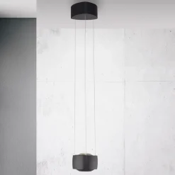 Paul Neuhaus Arbejdsrum/Kontor|Pendellamper > LED-pendellampe Q-Stretto, sort, Ø 14,5 cm