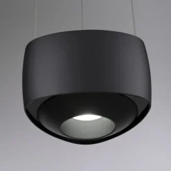 Paul Neuhaus Arbejdsrum/Kontor|Pendellamper > LED-pendellampe Q-Stretto, sort, Ø 14,5 cm