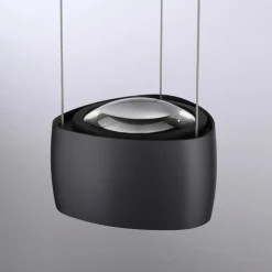 Paul Neuhaus Arbejdsrum/Kontor|Pendellamper > LED-pendellampe Q-Stretto, sort, Ø 14,5 cm