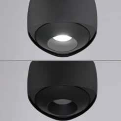 Paul Neuhaus Arbejdsrum/Kontor|Pendellamper > LED-pendellampe Q-Stretto, sort, Ø 14,5 cm