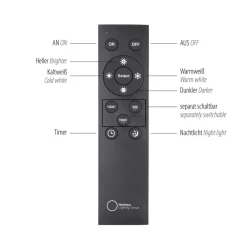 Paul Neuhaus Arbejdsrum/Kontor|Pendellamper > LED-pendellampe Q-Stretto, sort, Ø 14,5 cm