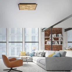 Q-Smart-Home Loftlamper|Loftlamper > Paul Neuhaus Loftlampe Q-Acoustic træ 62 x 62 cm