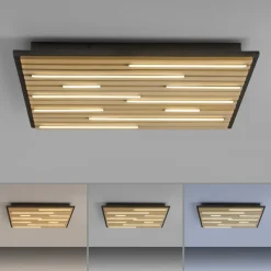 Q-Smart-Home Loftlamper|Loftlamper > Paul Neuhaus Loftlampe Q-Acoustic træ 62 x 62 cm
