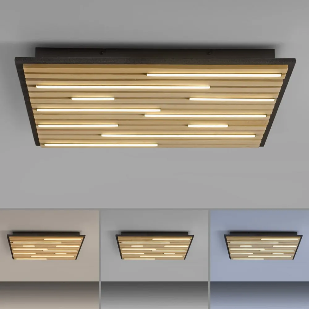Q-Smart-Home Loftlamper|Loftlamper > Paul Neuhaus Loftlampe Q-Acoustic træ 62 x 62 cm