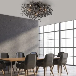 Paul Neuhaus Loftlamper > loftslampe Icicle, 14 lys, sort