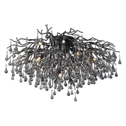 Paul Neuhaus Loftlamper > loftslampe Icicle, 14 lys, sort