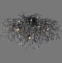 Paul Neuhaus Loftlamper > loftslampe Icicle, 14 lys, sort