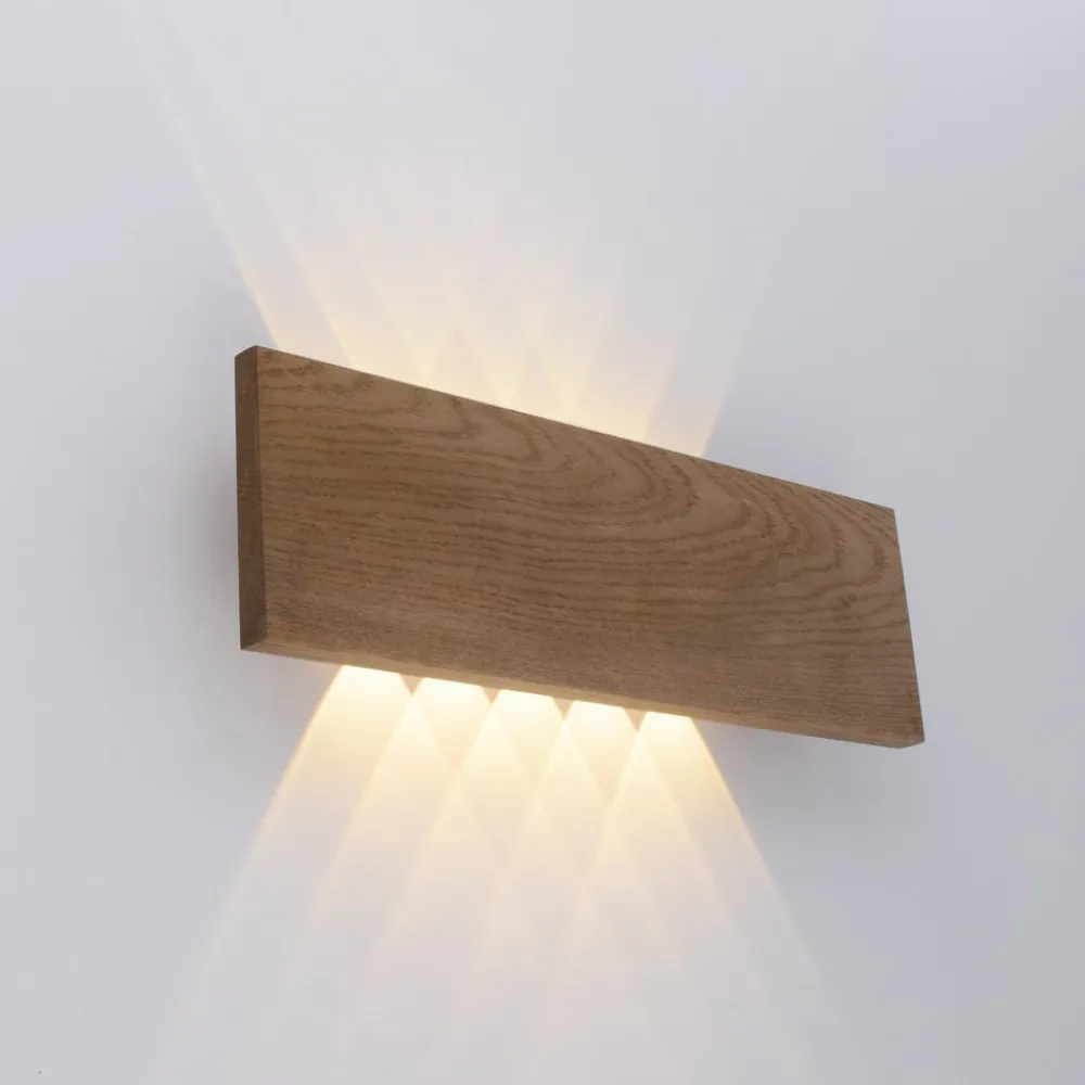 Paul Neuhaus Væglamper|Væglamper > Palma LED-væglampe i træ 45 cm