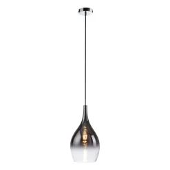 Paul Neuhaus Pendellamper > Pilua hængelampe, røggrå, glas, Ø 20 cm, E27