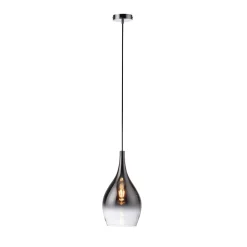Paul Neuhaus Pendellamper > Pilua hængelampe, røggrå, glas, Ø 20 cm, E27