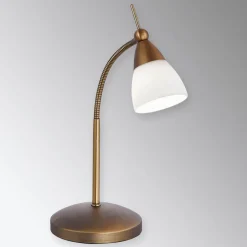 Bordlamper ^ Paul Neuhaus Pino bordlampe, antik messing, 45 cm, dæmpbar