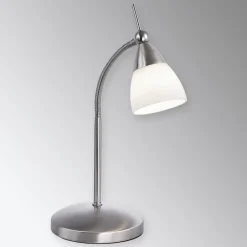 Gang|Bordlamper ^ Paul Neuhaus Pino bordlampe, grå, 45 cm, dæmpbar, G9