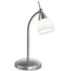 Gang|Bordlamper ^ Paul Neuhaus Pino bordlampe, grå, 45 cm, dæmpbar, G9